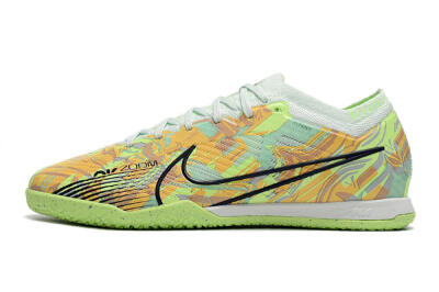 Unisex Nike Air Zoom Mercurial Vapor 15 Elite IC Futsal/Indoor Low-Tops Football Shoes - Green/Orange/Black