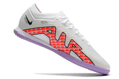 Unisex Nike Air Zoom Mercurial Vapor 15 Elite IC Futsal/Indoor Low-Tops Football Shoes - White/Red/Black