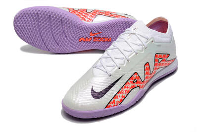 Unisex Nike Air Zoom Mercurial Vapor 15 Elite IC Futsal/Indoor Low-Tops Football Shoes - White/Red/Black