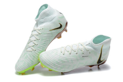Men's Nike Phantom Luna Elite United Golden Pack FG Firm Ground High-Tops Football Boots - Jade/Black/Gold