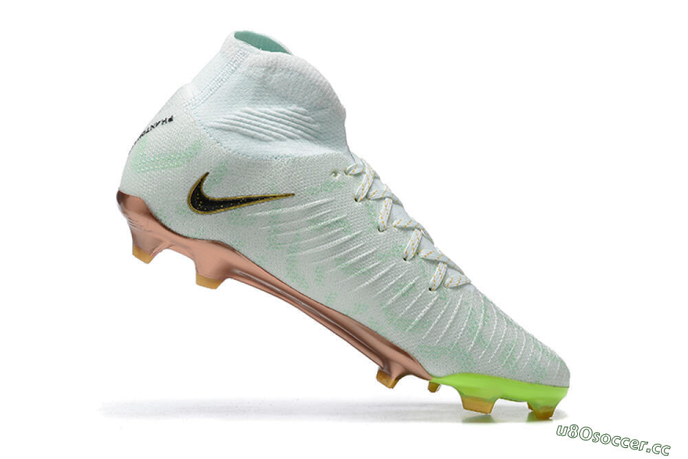 Men's Nike Phantom Luna Elite United Golden Pack FG Firm Ground High-Tops Football Boots - Jade/Black/Gold 6