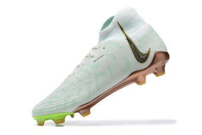 Men's Nike Phantom Luna Elite United Golden Pack FG Firm Ground High-Tops Football Boots - Jade/Black/Gold