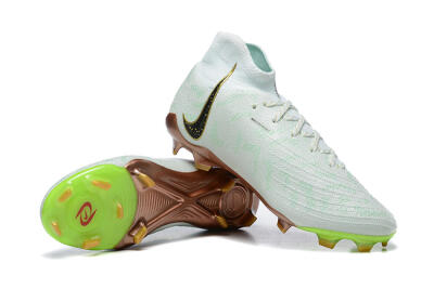 Men's Nike Phantom Luna Elite United Golden Pack FG Firm Ground High-Tops Football Boots - Jade/Black/Gold