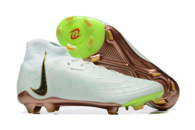 Men's Nike Phantom Luna Elite United Golden Pack FG Firm Ground High-Tops Football Boots - Jade/Black/Gold