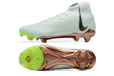 Men's Nike Phantom Luna Elite United Golden Pack FG Firm Ground High-Tops Football Boots - Jade/Black/Gold