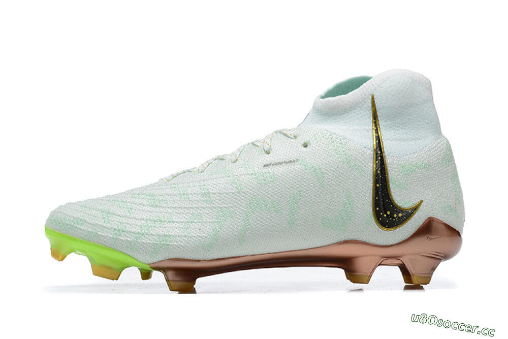 Men's Nike Phantom Luna Elite United Golden Pack FG Firm Ground High-Tops Football Boots - Jade/Black/Gold 0
