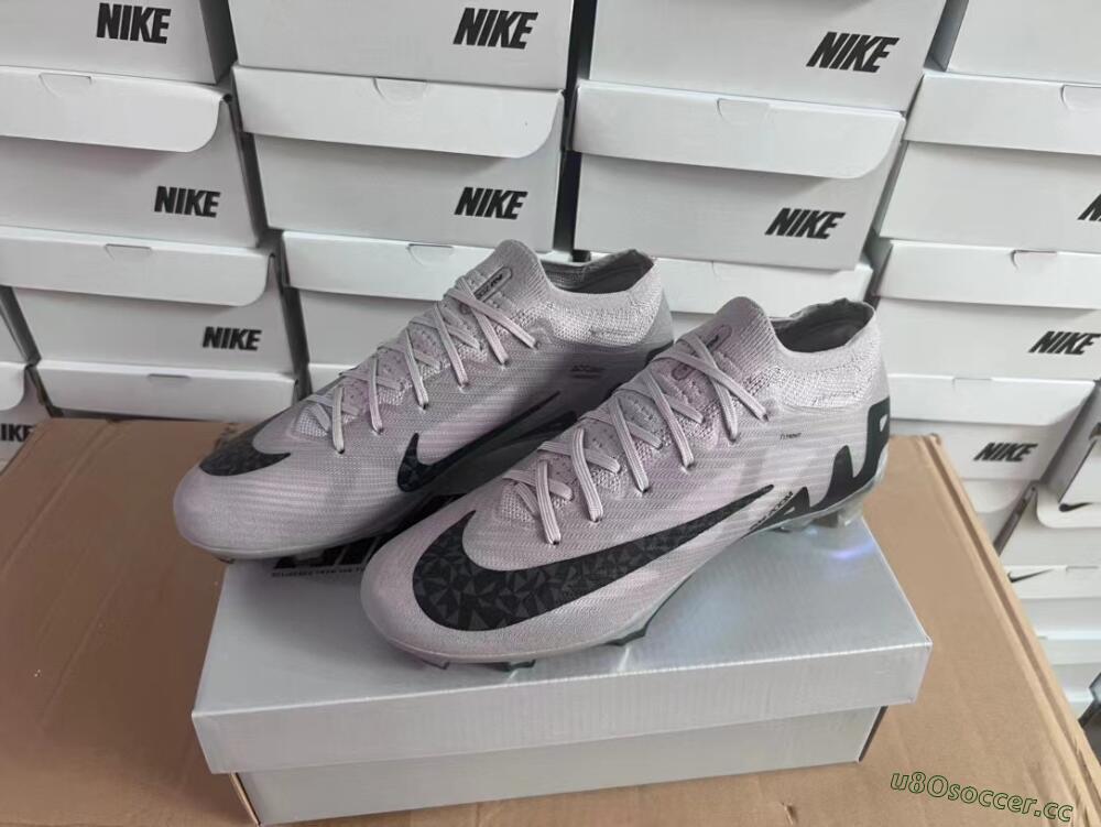 Unisex Nike Air Zoom Mercurial Vapor 15 Elite FG Firm Ground Low-Tops Football Boots - Grey/Black/Gold