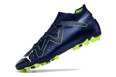 Men's Puma Future Ultimate MG Firm Ground Low-Tops Football Boots - Blue/Yellow/White