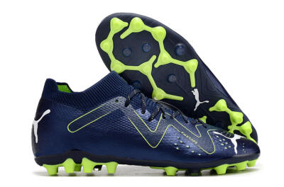 Men's Puma Future Ultimate MG Firm Ground Low-Tops Football Boots - Blue/Yellow/White