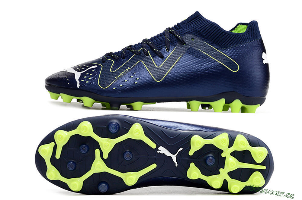 Men's Puma Future Ultimate MG Firm Ground Low-Tops Football Boots - Blue/Yellow/White 1