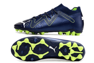 Men's Puma Future Ultimate MG Firm Ground Low-Tops Football Boots - Blue/Yellow/White