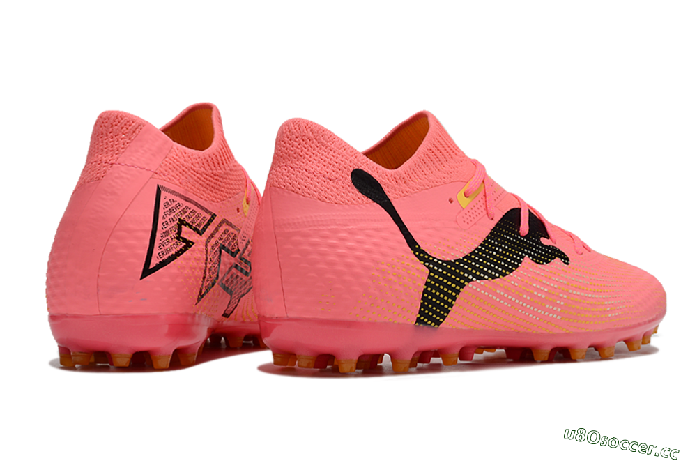 Men's Puma Future Ultimate MG Multi Ground Low-Tops Football Boots - Red/Black/Yellow 6