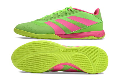 Men's Adidas Predator 24 Elite IC Indoor & Futsal Low-Tops Football Shoes - Yellow/Pink