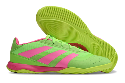 Men's Adidas Predator 24 Elite IC Indoor & Futsal Low-Tops Football Shoes - Yellow/Pink