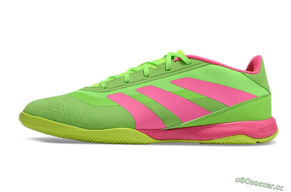Men's Adidas Predator 24 Elite IC Indoor & Futsal Low-Tops Football Shoes - Yellow/Pink 0