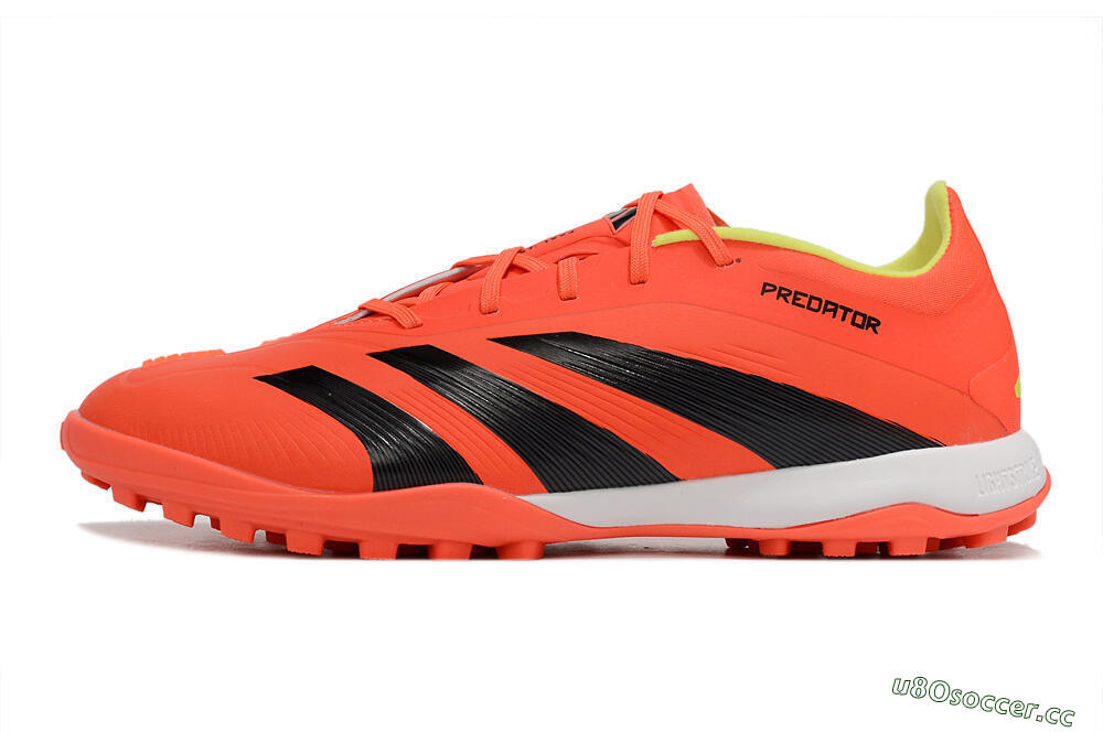 Men's Adidas Predator 24 Elite TF Artificial Turf Low-Tops Football Shoes - Red/Black/White 0