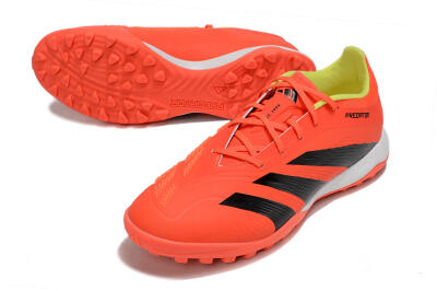 Men's Adidas Predator 24 Elite TF Artificial Turf Low-Tops Football Shoes - Red/Black/White