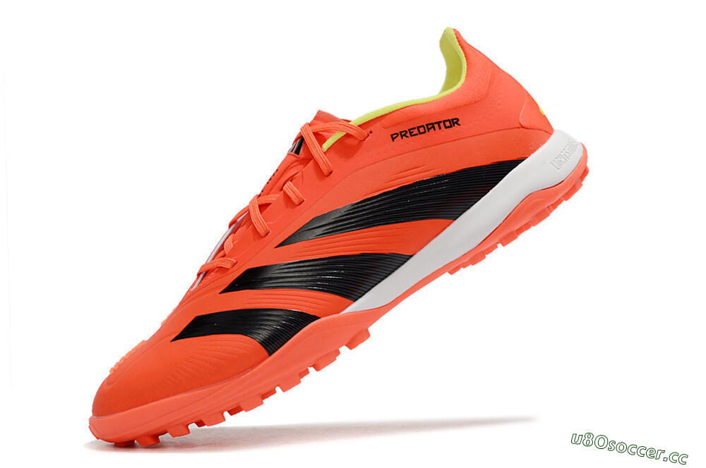 Men's Adidas Predator 24 Elite TF Artificial Turf Low-Tops Football Shoes - Red/Black/White 5