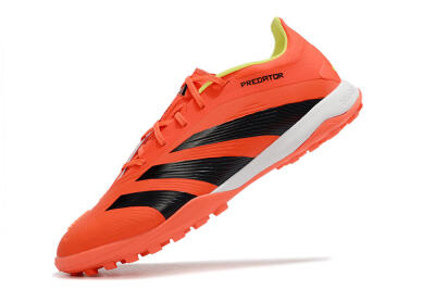 Men's Adidas Predator 24 Elite TF Artificial Turf Low-Tops Football Shoes - Red/Black/White