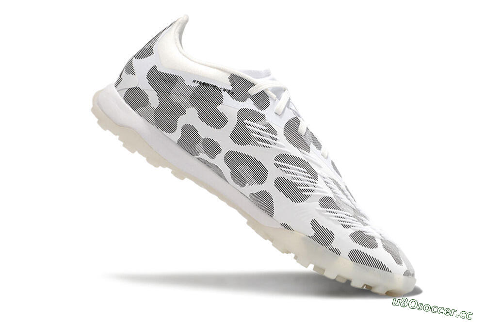 Men's Adidas Predator 24 Elite TF Artificial Turf Low-Tops Football Shoes - Black/White/Gold 4