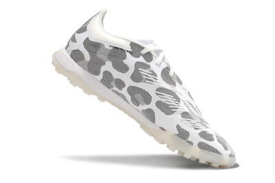 Men's Adidas Predator 24 Elite TF Artificial Turf Low-Tops Football Shoes - Black/White/Gold