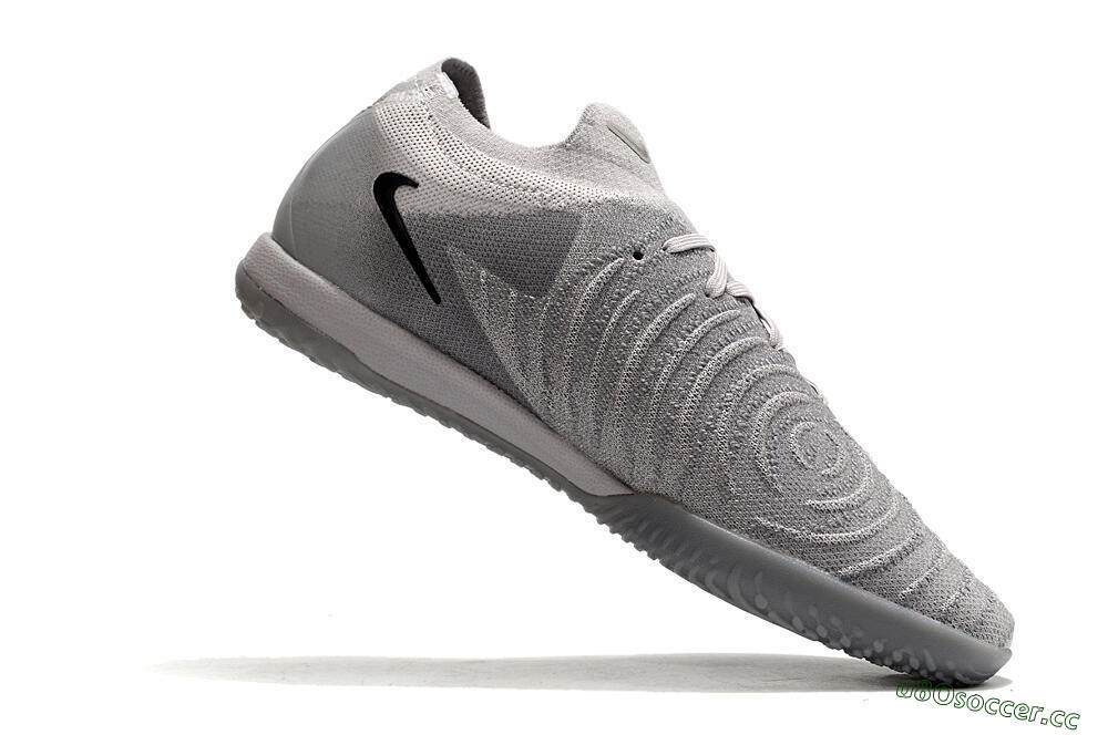 Men's Nike Phantom GX 2 Elite IC Indoor & Futsal Low-Tops Football Shoes - Grey/Black 4