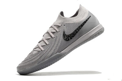 Men's Nike Phantom GX 2 Elite IC Indoor & Futsal Low-Tops Football Shoes - Grey/Black