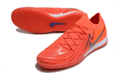 Men's Nike Phantom GX 2 Elite IC Indoor & Futsal Low-Tops Football Shoes - Red/Silver/Blue