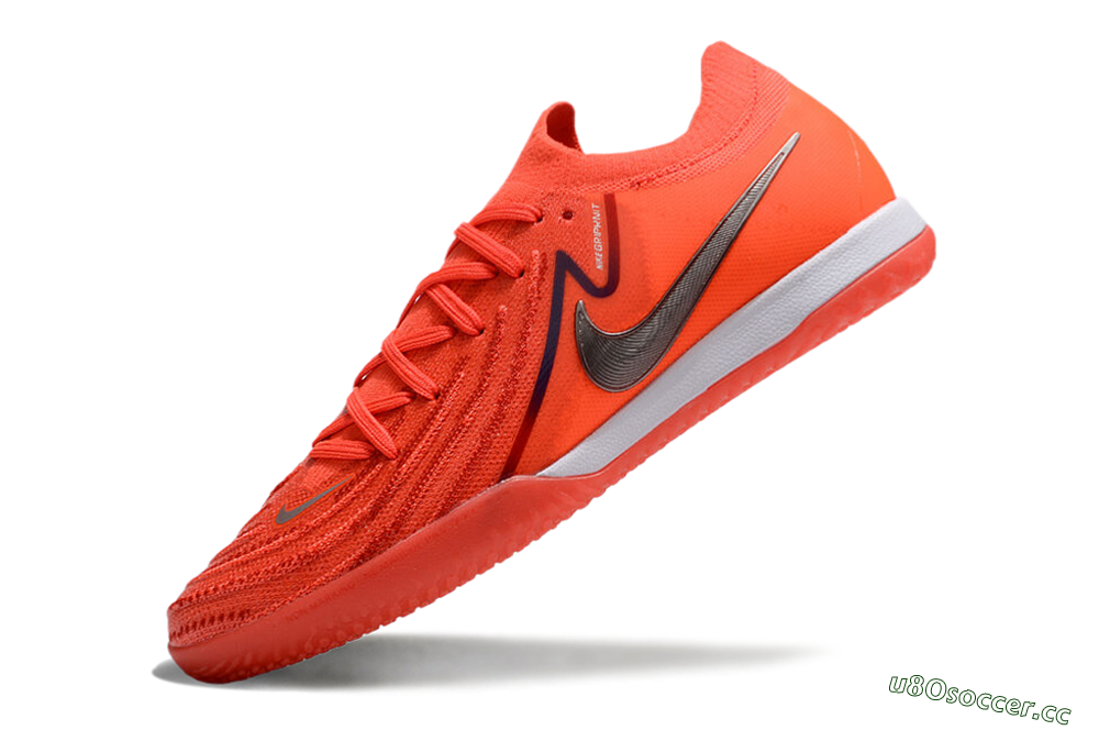 Men's Nike Phantom GX 2 Elite IC Indoor & Futsal Low-Tops Football Shoes - Red/Silver/Blue 5