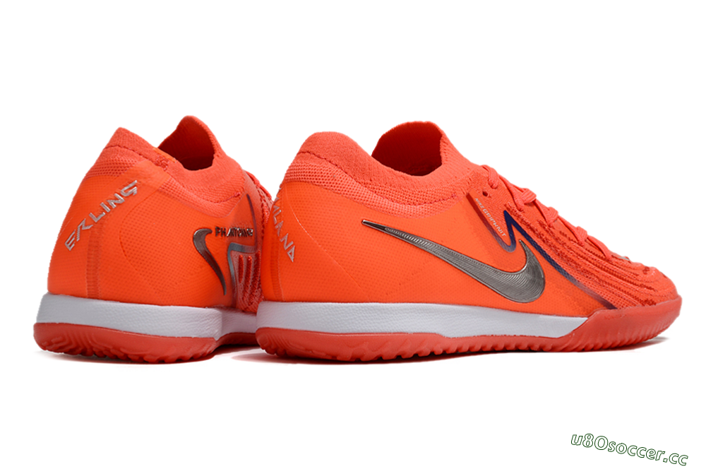 Men's Nike Phantom GX 2 Elite IC Indoor & Futsal Low-Tops Football Shoes - Red/Silver/Blue 6