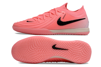Men's Nike Phantom GX 2 Elite IC Indoor & Futsal Low-Tops Football Shoes - Pink/Black/White