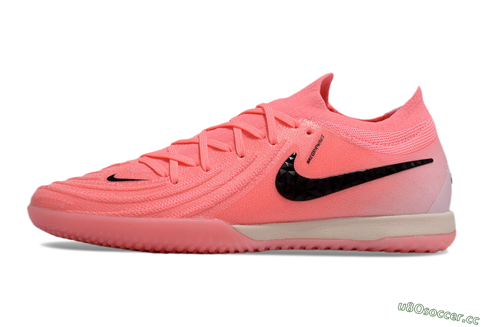 Men's Nike Phantom GX 2 Elite IC Indoor & Futsal Low-Tops Football Shoes - Pink/Black/White 0