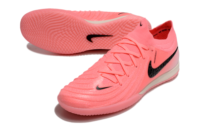Men's Nike Phantom GX 2 Elite IC Indoor & Futsal Low-Tops Football Shoes - Pink/Black/White