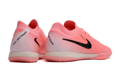 Men's Nike Phantom GX 2 Elite IC Indoor & Futsal Low-Tops Football Shoes - Pink/Black/White