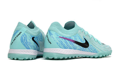 Men's Nike Phantom GX 2 Elite TF Artificial Turf Low-Tops Football Shoes - Jade/Blue/Black