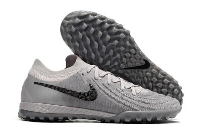 Men's Nike Phantom GX 2 Elite TF Artificial Turf Low-Tops Football Shoes - Grey/Black