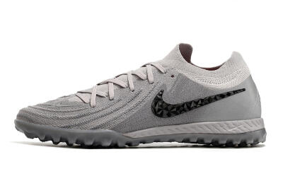 Men's Nike Phantom GX 2 Elite TF Artificial Turf Low-Tops Football Shoes - Grey/Black