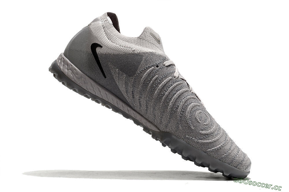 Men's Nike Phantom GX 2 Elite TF Artificial Turf Low-Tops Football Shoes - Grey/Black 4