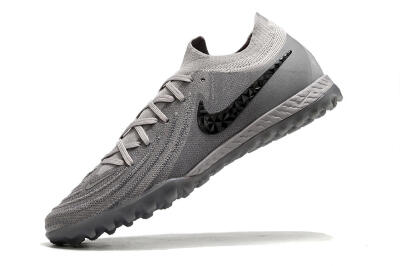 Men's Nike Phantom GX 2 Elite TF Artificial Turf Low-Tops Football Shoes - Grey/Black