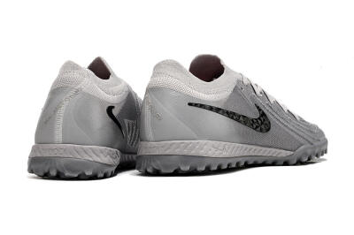 Men's Nike Phantom GX 2 Elite TF Artificial Turf Low-Tops Football Shoes - Grey/Black