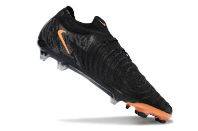 Men's Nike Phantom Luna Elite NU FG Firm Ground Low-Tops Football Boots - Black/Grey/Orange