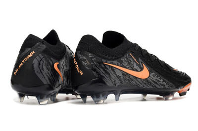 Men's Nike Phantom Luna Elite NU FG Firm Ground Low-Tops Football Boots - Black/Grey/Orange