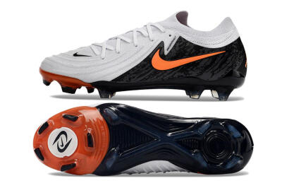 Men's Nike Phantom Luna Elite NU FG Firm Ground Low-Tops Football Boots - White/Black/Red