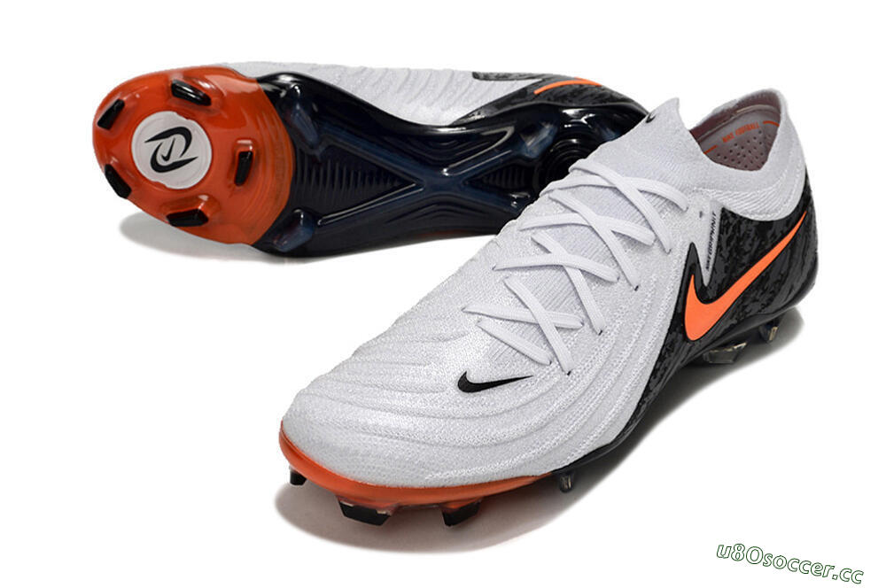 Men's Nike Phantom Luna Elite NU FG Firm Ground Low-Tops Football Boots - White/Black/Red 3