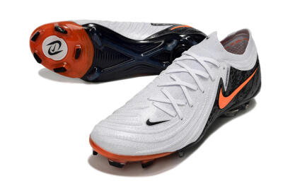 Men's Nike Phantom Luna Elite NU FG Firm Ground Low-Tops Football Boots - White/Black/Red