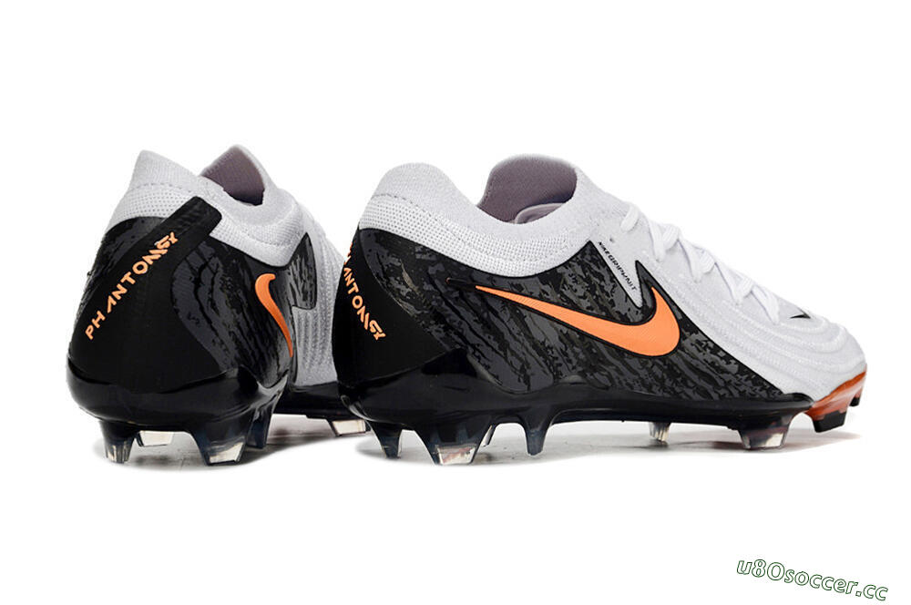 Men's Nike Phantom Luna Elite NU FG Firm Ground Low-Tops Football Boots - White/Black/Red 6