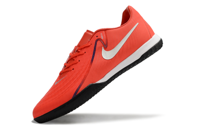 Men's Nike Phantom GX 2 Acad LV8 IC Indoor & Futsal Low-Tops Football Shoes - Red/Silver/White/Black