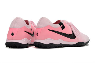 Men's Nike Tiempo Legend 10 Pro TF Artificial Turf Low-Tops Football Shoes - Pink/Black/White