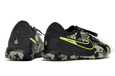 Men's Nike Tiempo Legend 10 Pro TF Artificial Turf Low-Tops Football Shoes - Camo/Black/Yellow