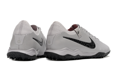 Men's Nike Tiempo Legend 10 Pro TF Artificial Turf Low-Tops Football Shoes - Grey/Black/Pink